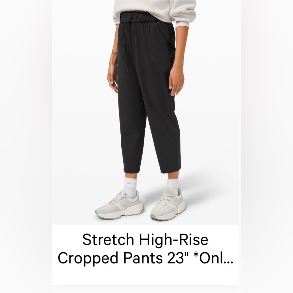 Stretch High-Rise Cropped Pants 23"